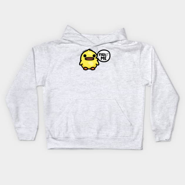 Chonky Duck - Fight Me Kids Hoodie by hoddynoddy